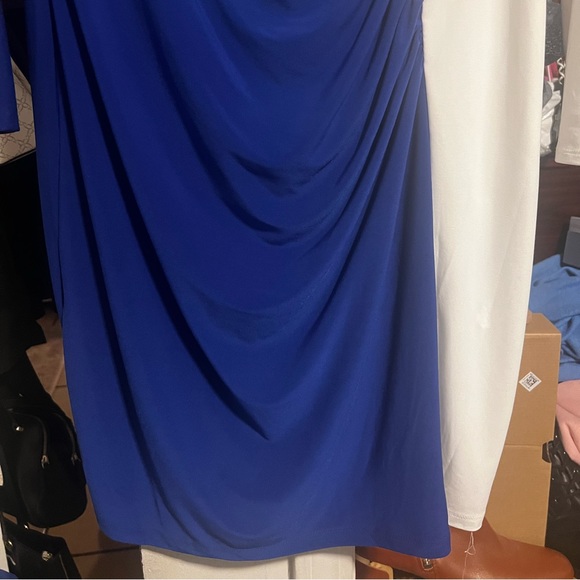 Kasper Long Sleeve Coloblocked Sheath Dress - Picture 3 of 6